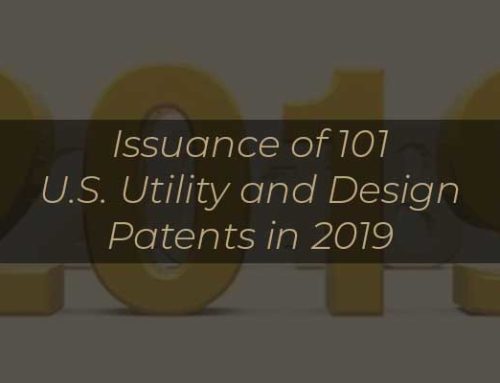 Issuance of 101 U.S. Utility and Design Patents in 2019